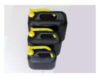 Jerrycan 10 ltr zwart benzinebestendig Jerrycan 10 ltr zwart benzinebestendig