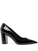 Stuart Weitzman escarpins en cuir 85 mm à bout pointu - Noir