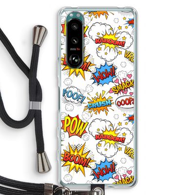 Pow Smack: Sony Xperia 5 III Transparant Hoesje met koord