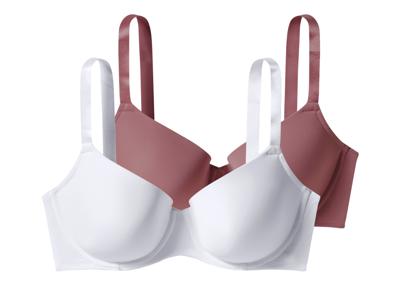 esmara Set van 2 dames-BH&apos;s - Plus size (Roze/wit, 90C)