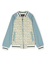 Versace Kids veste bomber Versace Allover - Bleu - thumbnail