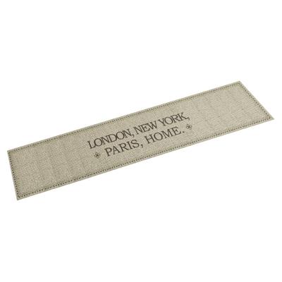 VidaXL Keukenmat wasbaar home-tekst 60x300 cm fluweel