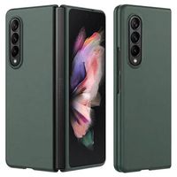 Samsung Galaxy Z Fold4 Geruberiseerd Kunststof Hoesje - Groen