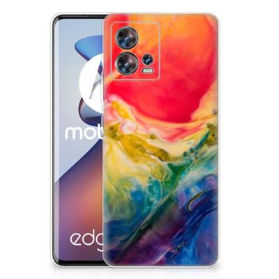 Smartphone hoesje Motorola Edge 30 Fusion Watercolor Dark