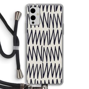 Marrakech Zigzag: OnePlus 9 Transparant Hoesje met koord