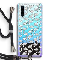 Zwanen: Huawei P30 Transparant Hoesje met koord