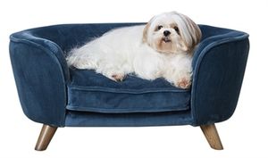 Enchanted pet Hondenmand op pootjes | Blauw | Sofa