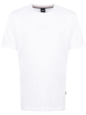 BOSS t-shirt en coton à logo imprimé - Blanc