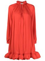 Lanvin robe courte à design plissé - Rouge