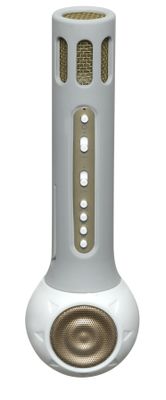 Denver KMS-10WHITE Grijs, Wit Karaokemicrofoon