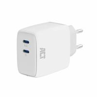 ACT Connectivity USB-C Lader 65W 2-port met Power Delivery PPS en GaNFast oplader - thumbnail
