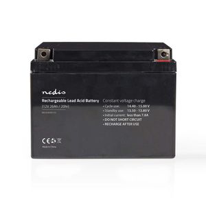 Nedis BALA2600012V Oplaadbare Loodzuuraccu 12v 26 000 Mah 167 X 177 X 126 Mm