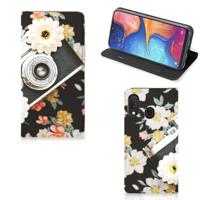 Samsung Galaxy A20e Stand Case Vintage Camera