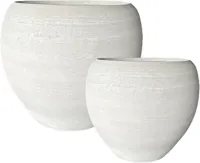 Terraliet bloempot 45x40cm wit