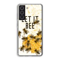 Let it bee: Samsung Galaxy S21 FE Transparant Hoesje
