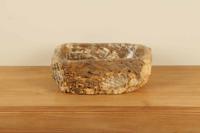 Waskom versteend hout VH000002, 48x31x15 cm