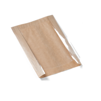 Zak | Papier + PP | 160x40mm | bruin | 500 stuks