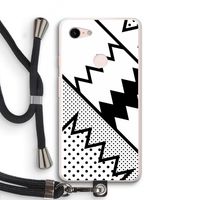 Pop Art #5: Pixel 3 XL Transparant Hoesje met koord