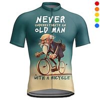 Voor heren Wielrenshirt Korte mouw Fietsen Shirt Kleding Bovenlichaam met 3 achterzakken Bergracen Wegwielrennen Ademend Sneldrogend Vochtregelerend Reflecterende strips Rood Marine Blauw Blauw Lightinthebox - thumbnail