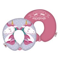 Arditex nekkussen Unicorn meisjes 28 cm polyester roze/blauw - thumbnail