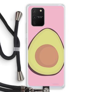 Avocado: Samsung Galaxy S10 Lite Transparant Hoesje met koord