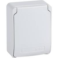 Schneider Electric 81142 Aanbouwcontactdoos IP65 Grijs (RAL 7035)