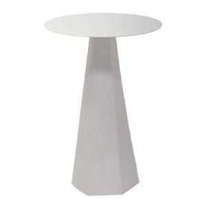 Giga Meubel - Bijzettafel Rond - Metaal Beige - 40x40x60cm - Sika