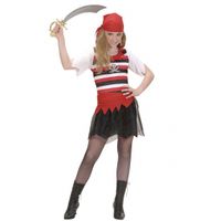 Piraten/zeerovers meisjes kostuum - thumbnail