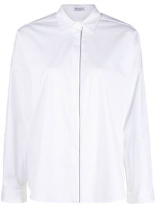 Brunello Cucinelli chemise à fermeture dissimulée - Blanc