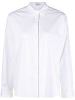 Brunello Cucinelli chemise à fermeture dissimulée - Blanc