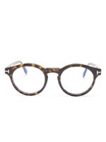 TOM FORD Eyewear lunettes de vue à monture pantos - Marron