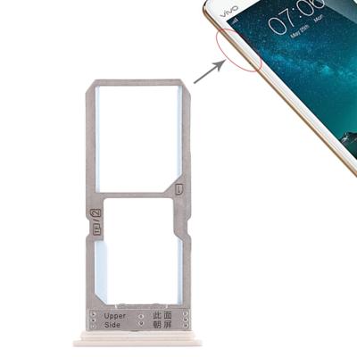 SIM-kaart lade + SIM-kaart lade/micro SD-kaart lade voor vivo Y67 (goud)