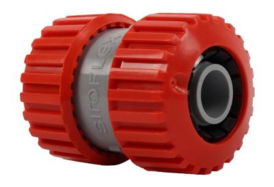 Dubbele slanghouder dia. 18-23 mm (pvc) op kaart - Talentools