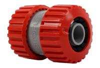 Dubbele slanghouder dia. 18-23 mm (pvc) op kaart - Talentools