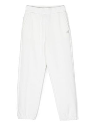 Monnalisa pantalon à taille élastiquée - Blanc