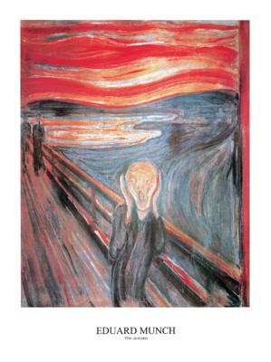 Kunstdruk Edvard Munch - The Scream 60x80cm