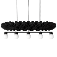 Buzzi Space - BuzziPleat Edel Long Quintet LED Globe/Spot Hanglamp