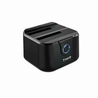 Docking stationDual TooQ TQDS-802B 2.5" / 3.5" SATA USB 3.0 Zwart