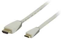Bandridge 1m HDMI - miniHDMI m/m HDMI kabel HDMI Type A (Standaard) HDMI Type C (Mini) Wit - thumbnail