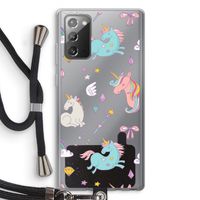 Fantasiewereld: Samsung Galaxy Note 20 / Note 20 5G Transparant Hoesje met koord