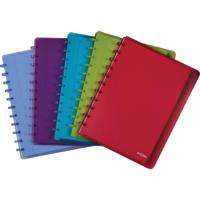 Atoma Trendy schrift, ft A4 +, 120 bladzijden, commercieel geruit, met 6 tabbladen en 5 showtassen, in ge