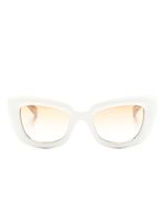 Cutler & Gross lunettes de soleil 9797 à monture papillon - Blanc