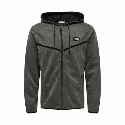 Heren Sportjas Only & Sons Regular Grijs Donker grijs - Maat: M