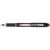 Uni-ball roller Jetstream rood, schrijfbreedte 0,45 mm, medium schrift, schrijfpunt 1 mm, zwarte rubbe...