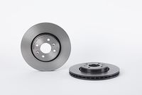 Remschijf COATED DISC LINE BREMBO, Remschijftype: Binnen geventileerd, u.a. für Renault