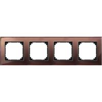 Merten 489415 Afdekking Frame 4-voudig System M, M-Plan Bruin 1 stuk(s)