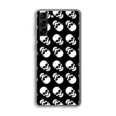 Musketon Skulls: Samsung Galaxy S21 Plus Transparant Hoesje