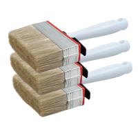 Blokkwast van 12 x 3 cm - 4x - schilderen - verfspullen - dikke kwasten - kunststof