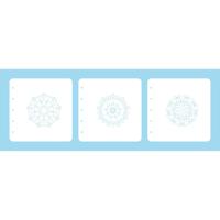 Nellie's Choice • layered combi stencil set mandala-3 3stuks