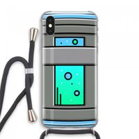 Chug Bottle: iPhone XS Max Transparant Hoesje met koord